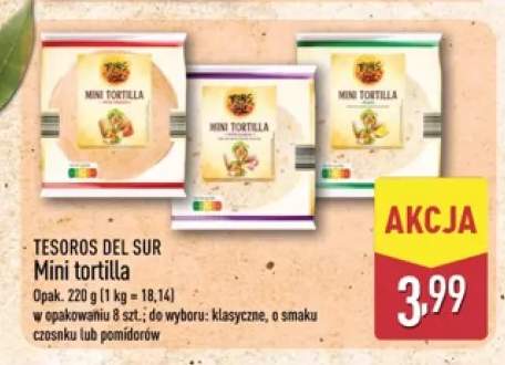 Mini tortilla klasyczna Tesoros del Sur +2 warianty