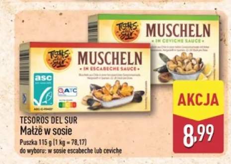 Małże w sosie escabeche Tesoros Del Sur +1 wariant