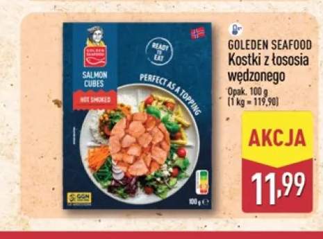 Kostki z łososia wędzonego Golden Seafood
