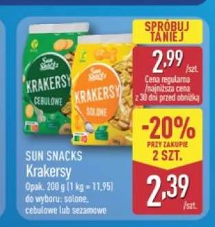Krakersy solone Sun Snacks +2 warianty