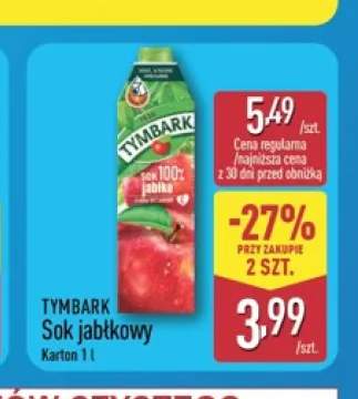 Sok jabłkowy Tymbark
