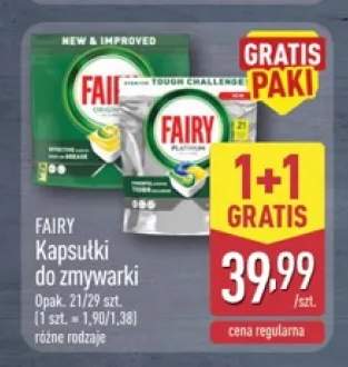 Kapsułki do zmywarki Fairy Original +1 wariant