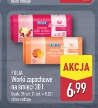 Worki zapachowe na śmieci Folia 30 l
