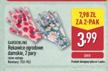 Rękawice ogrodowe damskie 2-pak GARDENLINE