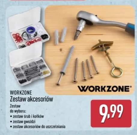 Zestaw śrub i kołków WORKZONE +2 warianty