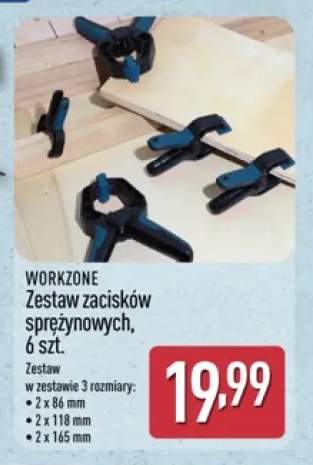 Zestaw zacisków sprężynowych WORKZONE