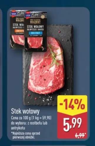 Stek wołowy z rostbefu Łuków +1 wariant