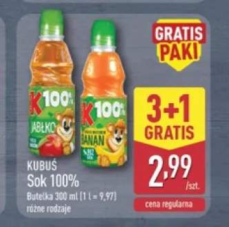 Sok 100% Jabłko Kubuś +1 wariant
