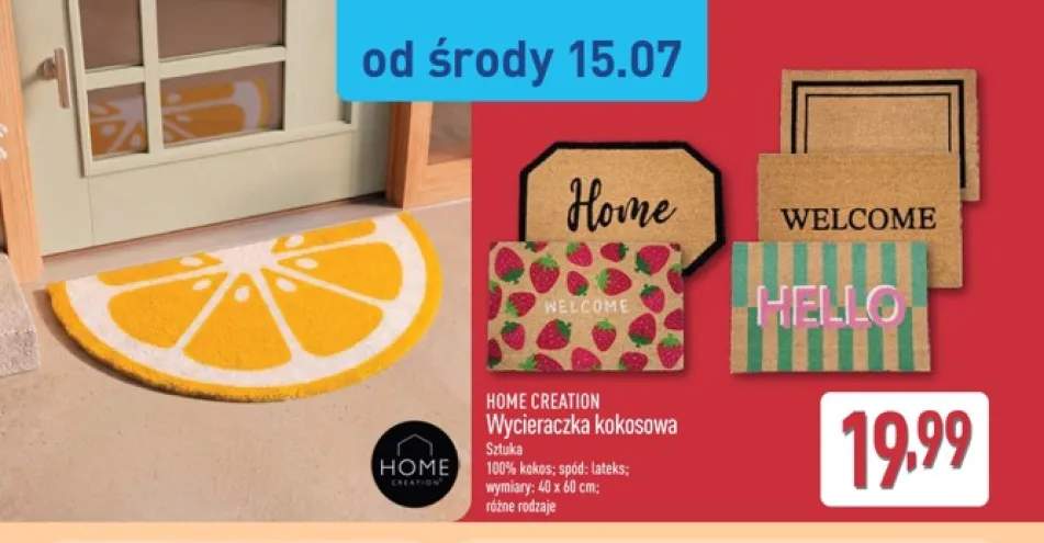 Wycieraczka kokosowa Home Creation