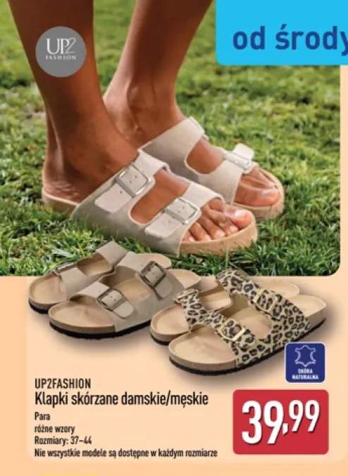 Klapki skórzane męskie UP2FASHION +1 wariant