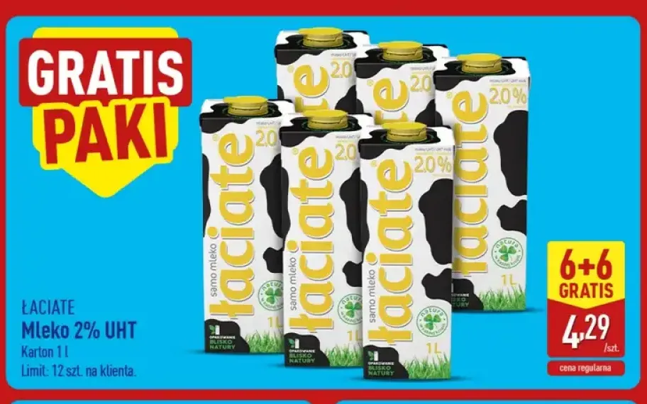 Mleko 2% UHT Łaciate