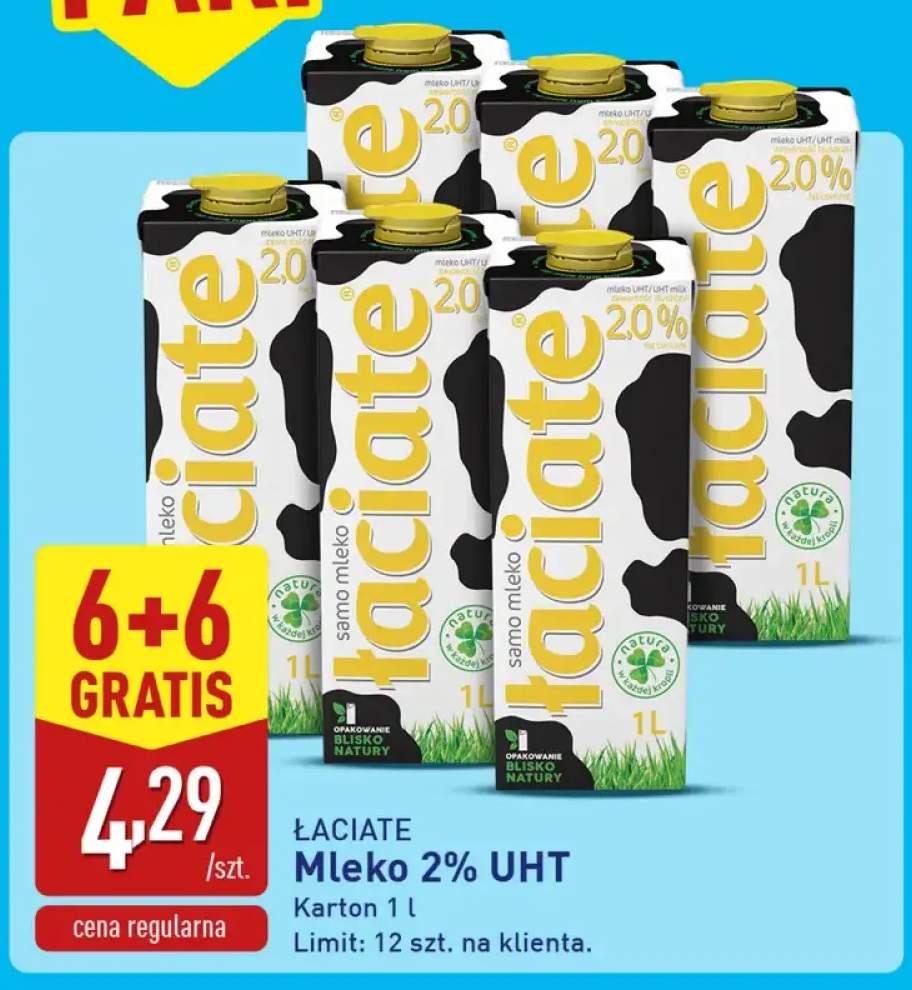 Mleko 2% UHT Łaciate