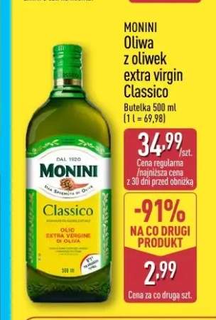 Oliwa z oliwek extra virgin Classico Monini