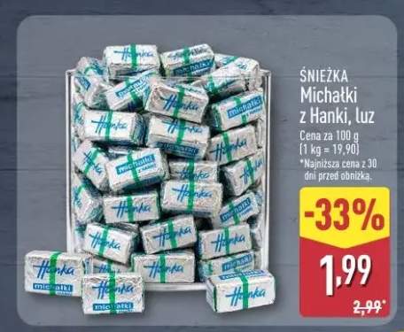 Cukierki Michałki z Hanki luz Śnieżka
