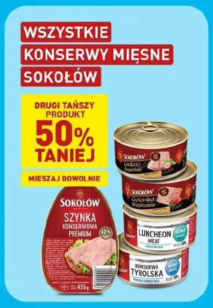 Konserwy mięsne Sokołów +5 wariantów