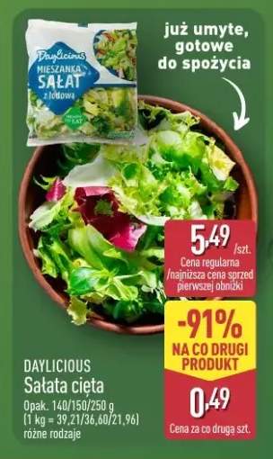 Sałata cięta Mieszanka sałat z lodową Daylicious