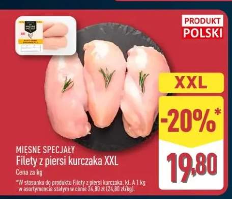 Filety z piersi kurczaka XXL Mięsne Specjały
