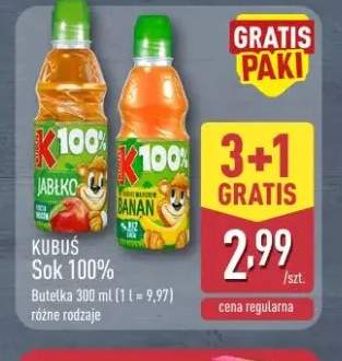 Sok 100% Jabłko Kubuś +1 wariant