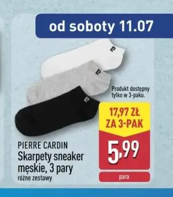 Skarpety sneaker męskie Pierre Cardin 3-pak