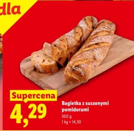 bagietka z suszonymi pomidorami