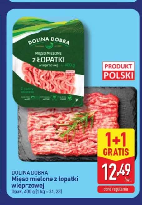Mięso mielone z łopatki wieprzowej Dolina Dobra