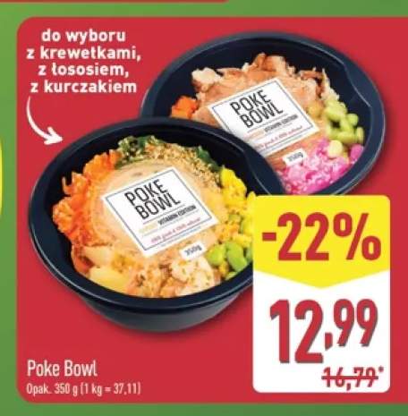 Poke Bowl z krewetkami +2 warianty