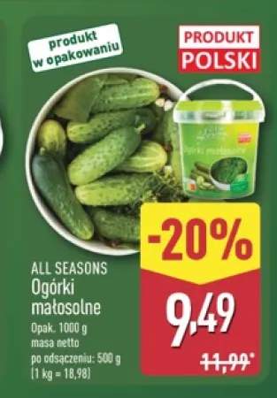 Ogórki małosolne All Seasons