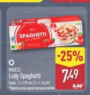 Lody Spaghetti Mucci