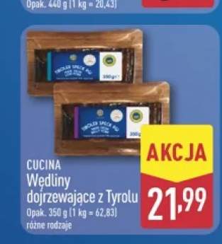 Wędliny dojrzewające z Tyrolu Cucina