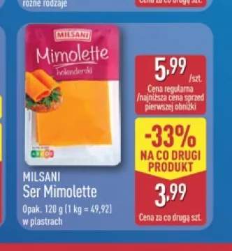 Ser Mimolette w plastrach Milsani