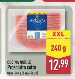 Szynka Prosciutto cotto Cucina Nobile