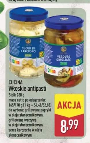 Włoskie antipasti Cucina grillowane papryki w oleju słonecznikowym +1 wariant