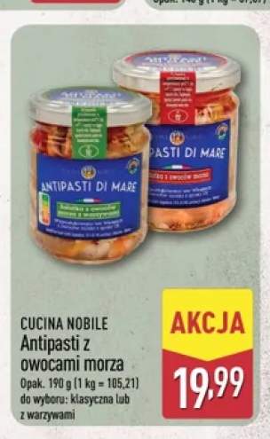 Antipasti z owocami morza Cucina Nobile klasyczne +1 wariant