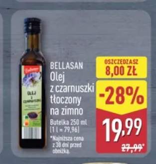 Olej z czarnuszki tłoczony na zimno Bellasan