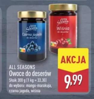 Owoce do deserów mango-marakuja All Seasons +2 warianty