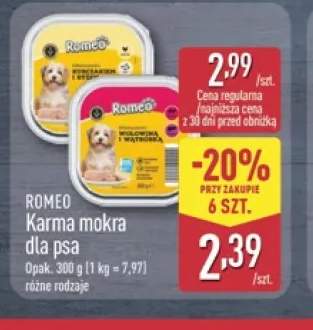Karma mokra dla psa Romeo wołowina i wątróbka