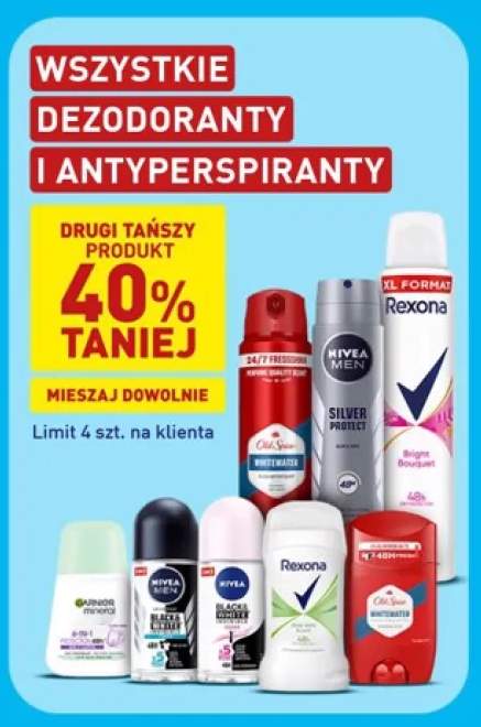 Dezodoranty i antyperspiranty +6 wariantów