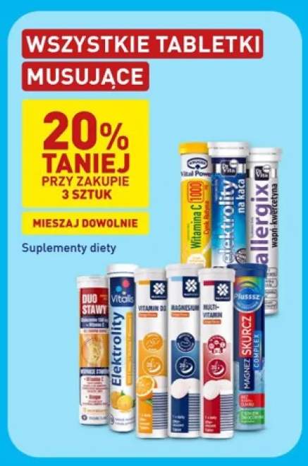 Tabletki musujące +7 wariantów