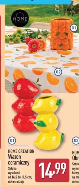 Wazon ceramiczny Home Creation ananas +2 warianty