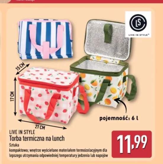 Torba termiczna na lunch Live in Style