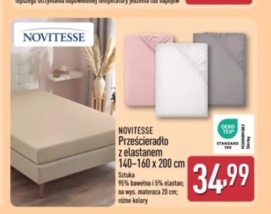 Prześcieradło z elastanem Novitesse