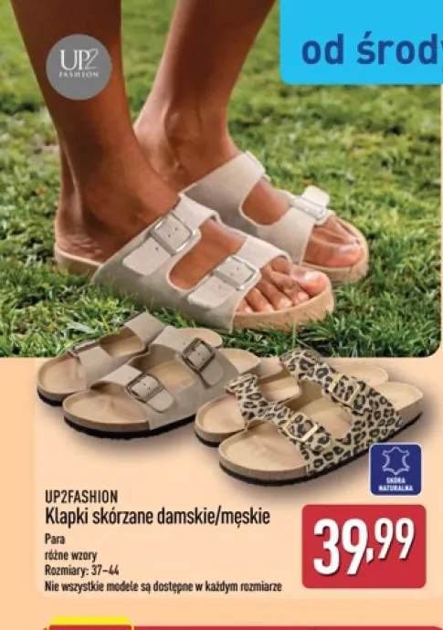 Klapki skórzane damskie UP2FASHION +1 wariant