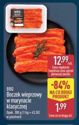 Boczek wieprzowy w marynacie klasycznej BBQ