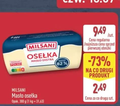 Masło osełka Milsani