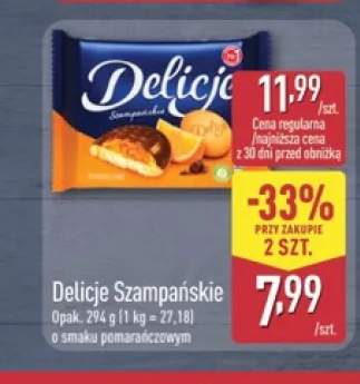 Delicje Szampańskie o smaku pomarańczowym