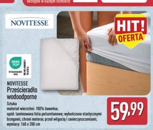 Prześcieradło wodoodporne Novitesse
