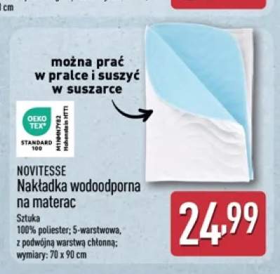Nakładka wodoodporna na materac Novitesse