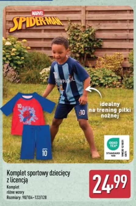 Komplet sportowy dziecięcy z licencją Spider-Man