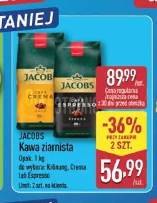 Kawa ziarnista Jacobs Crema +2 warianty