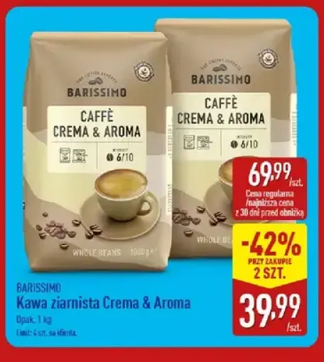 Kawa ziarnista Crema & Aroma Barissimo